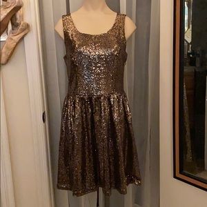 Classy Sequin Open-Back Dress
